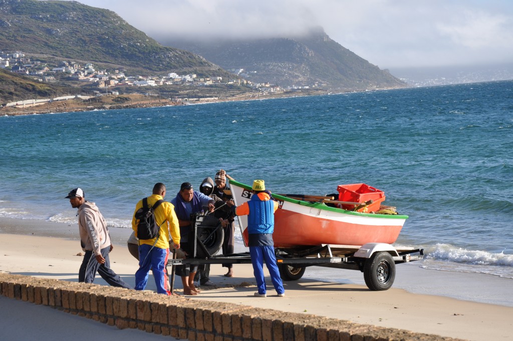 Launching the boat