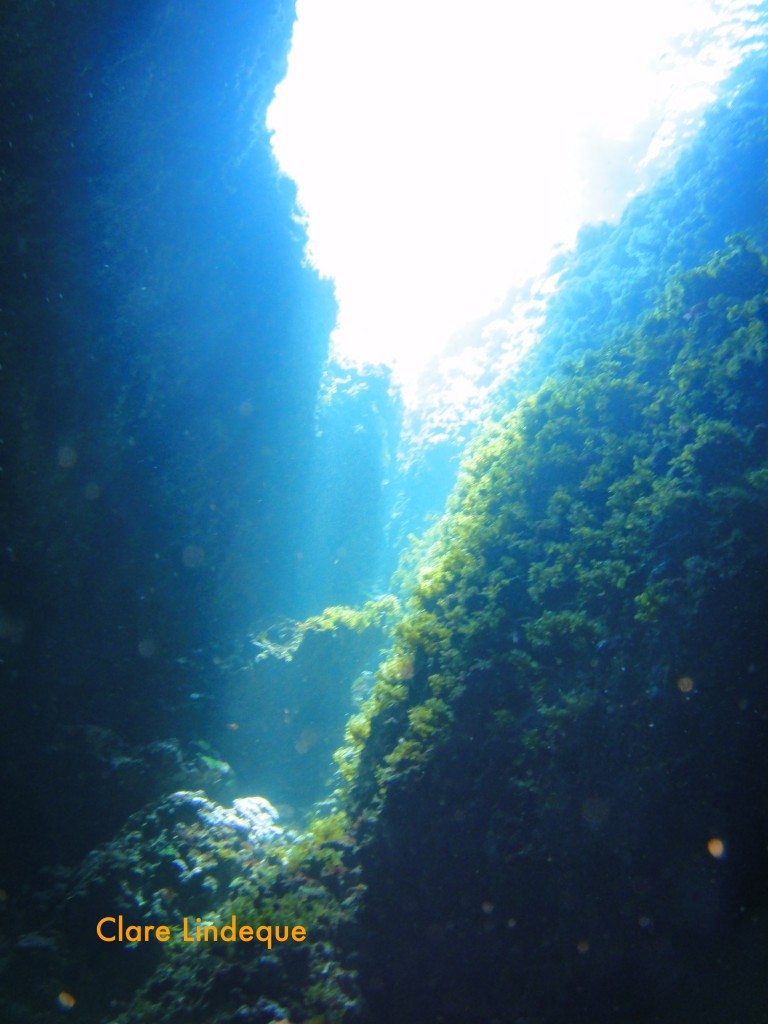 Light streams into the tunnel