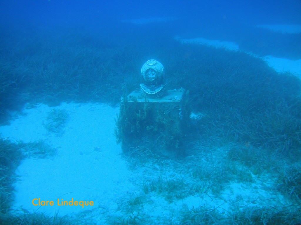 The statue is a navigational aid to finding the Um El Faroud shipwreck