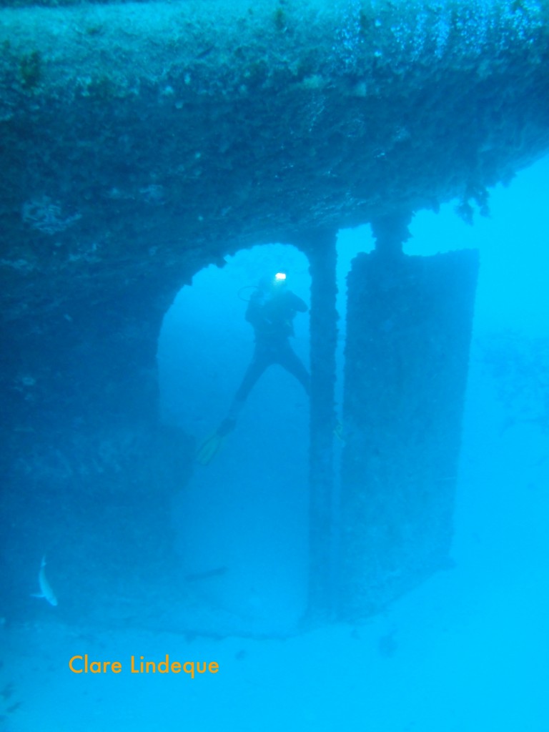 Tony behind the rudder of the Rozi