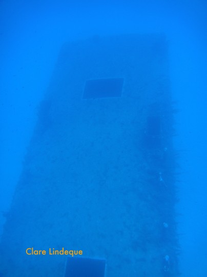 The stern of the P29 stretches out ahead