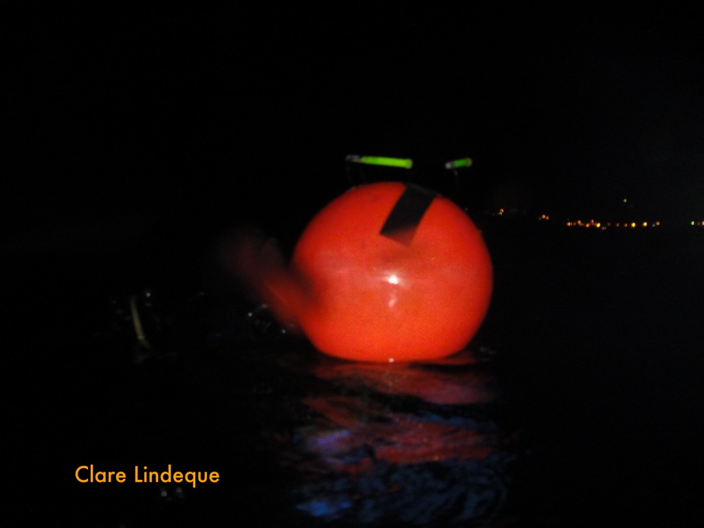 The Underwater Explorers buoy on the surface