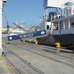 The gangway of RV Melville