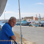 Tony at the fuelling station