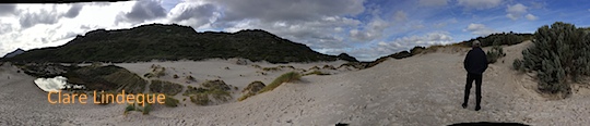 Tony on the dune field