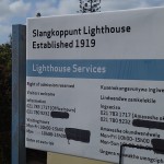 Slangkoppunt lighthouse signage