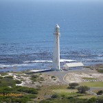 Slangkoppunt lighthouse before its recent paint job